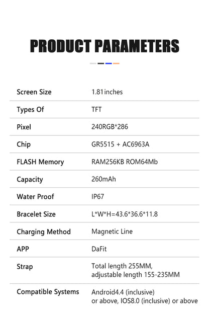 Смарт часовник Cubot X50 с Bluetooth